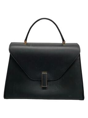 Valextra Iside Maxi Black Blue Leather #282889V17B